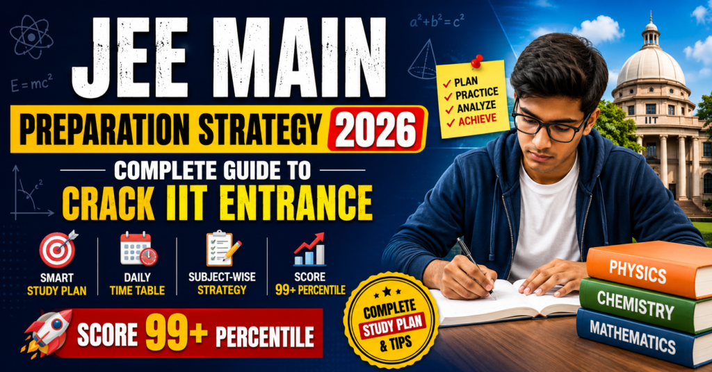 JEE Main Preparation Strategy Complete Guide to Crack IIT Entrance