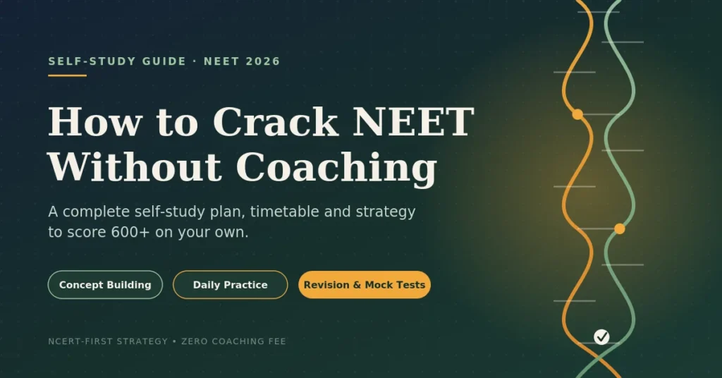 How to Crack NEET Without Coaching: Complete Self-Study Guide