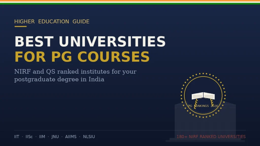 Best universities for PG courses