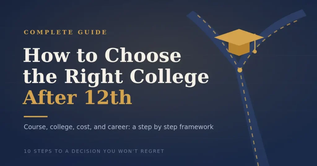 How to Choose the Right College After 12th