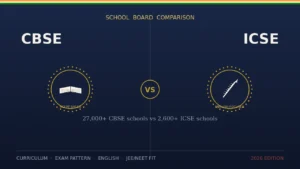 ICSE vs CBSE 2026: Detailed Comparison, Syllabus, Difficulty, Fees & Which Board is Better?