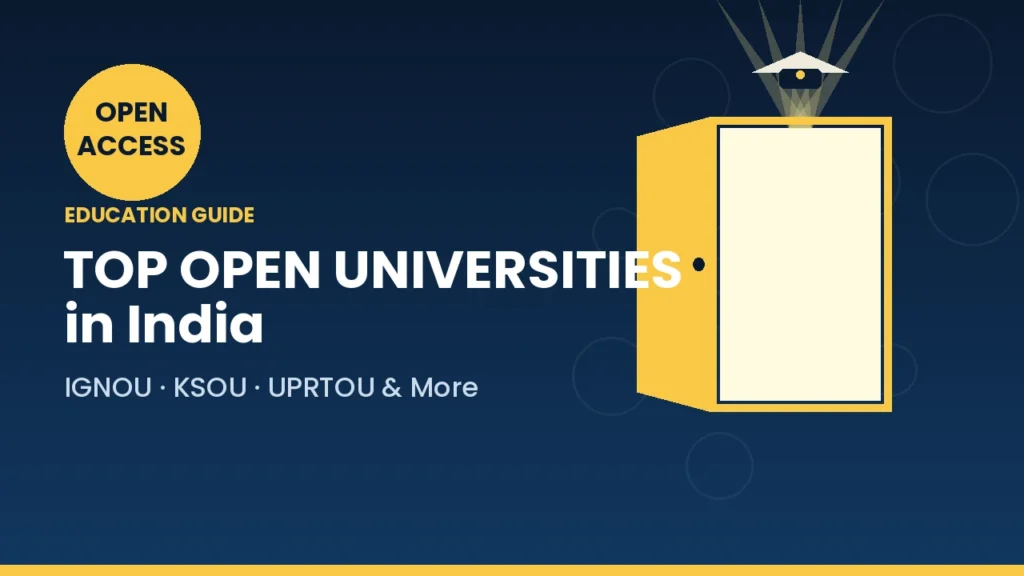 Top Open Universities in India A Complete Guide
